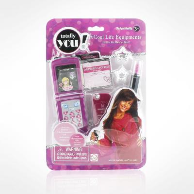 China Toy Girls Music Phone Battery Operated Toy with Make Up Set for sale