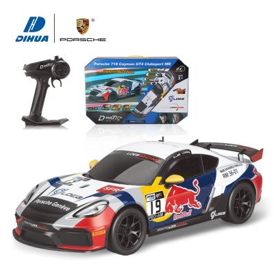 China Official 2.4GHz Licensed 1:14 Scale Car Full Function 2.4Ghz RC Porsche 718 Cayman GT4 Clubsport MR Remote Racing Car for sale