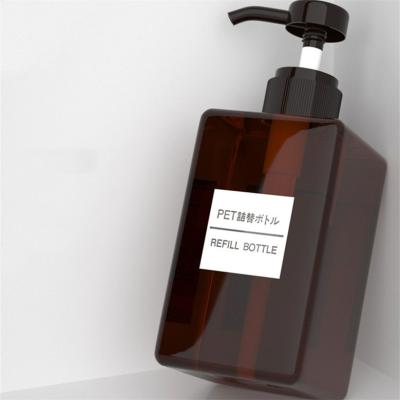 China 500ml Plastic Medicine PET Bath Bottle Shampoo Bottle Wash Bottle for sale