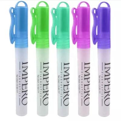 China 10ml Cosmetic Portable Refillable Plastic Alcohol Spray Bottle Empty Pen Style Spray Bottle for sale