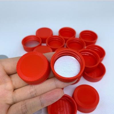 China Non Spill Plastic 89mm 56mm 38mm Matte Ribbed /smooth Cap 28mm For Pots for sale