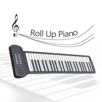 China Multifunctional Electronic Roll Up Piano For Sale Portable USB Hand-rolled Piano For Kids Gift Keyboard Foldable Piano for sale