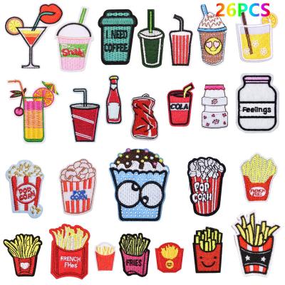 China Iron-on Wholesale Potato Chips Food DIY Embroidery Iron 0n Patch For Clothing Bag Hat Decoration Jackets for sale