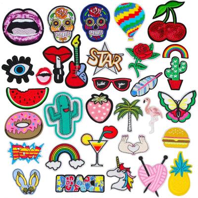 China Iron-on DIY Designer Wholesale Embroidery Iron 0n Cartoon Butterfly Balloon Patches For Clothing Bag Hat Jackets Patch Decoration for sale