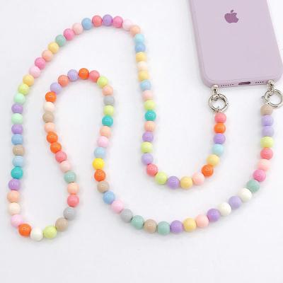 China Mobile Phone Body Chain Cell Phone Case Strap Bling Beads Cross Strap Phone Decoration New Charm Chains For Lady Bag Decoration Charm for sale