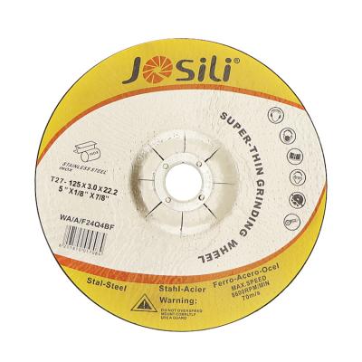 China 125x3MM Precision Grinding Abrasive Aluminum Oxide Cutting Metal Abrasive Wheel for sale