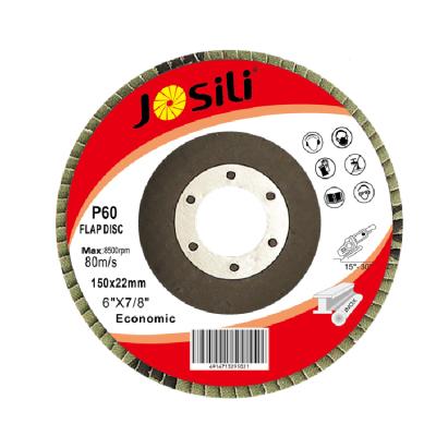 China All kinds of metal china manufacturer josili150*22mm metal backing fin disc abrasive grinding wheel for sale