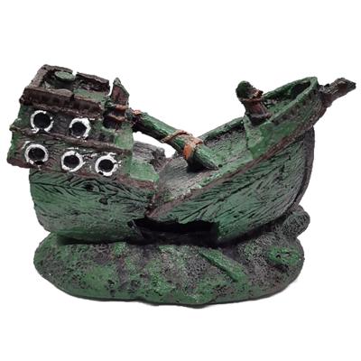 China Viable Antique Unique Resin Simulation Ship Debris Ornaments Fish Shrimp Crab Crab Shelter for sale