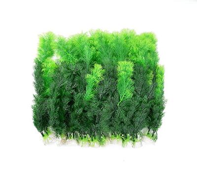 China Do Not Erase Green Artificial Plastic Plants Set Aquarium Decor Fish Tank Ornament 12