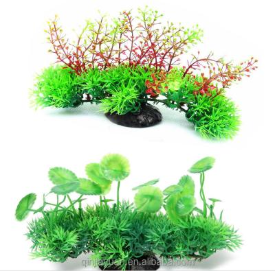 China Artificial Plant Plastic Lotus Leaf For Aquarium LH Green for sale