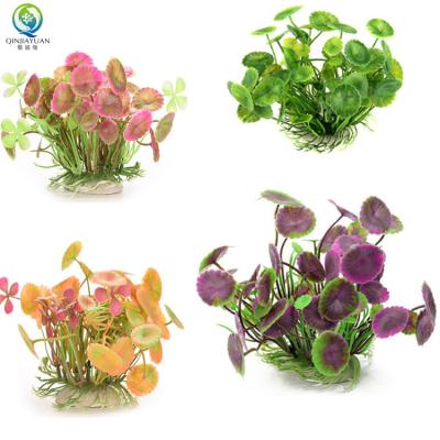 China Eco-friendly four kinds of artificial water plants with different color and beautiful lotus leaf for sale