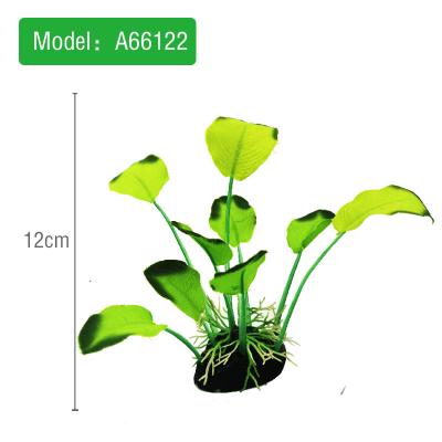 China Eco-friendly Aquarium Decorations Artificial Green Aquatic Plants made of plastic silk fabrics, non-toxic and safe for all fish and pets for sale