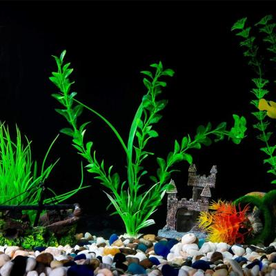 China Large Eco-Friendly Aquarium Plants Artificial Plastic Aquarium Plants Decoration Ornament Non-Toxic Safe For All Fishes for sale