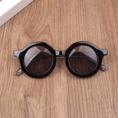 China Round Vintage Round Boys Girls Fashion Kids Sunglasses Child Plastic Cute Sun Glasses Frame Eyewear Accessories for sale