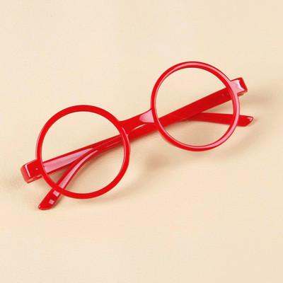 China For Korean Fashion Round-frame Glass Kids Baby Reading Glass Decorative Glasses No Frames Boys And Girls Glasses for sale