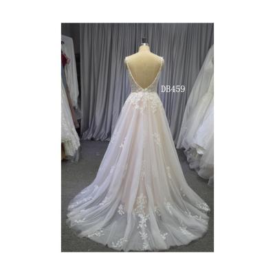 China 2021 New Style Breathable Lace Wedding Dress White Wedding Dress For Women for sale