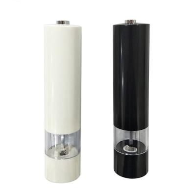 China 2022 Best Sustainable Selling Black And White Plastic Electric Amazon Salt And Pepper Mills for sale