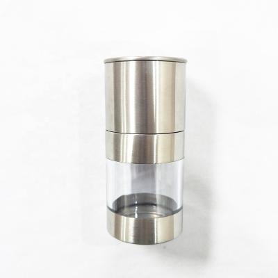 China Viable Factory Direct Supply Stainless Steel Mini 201 Spice Grinder Manual Salt And Pepper Mill for sale