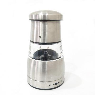 China Mini Sustainable High Quality 201 Stainless Steel Manual Salt And Pepper Mill for sale