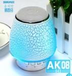 China Bluetooth Speaker with colorful LED, MP3 support, Li-battery embeded, TF card U-disk storage for sale