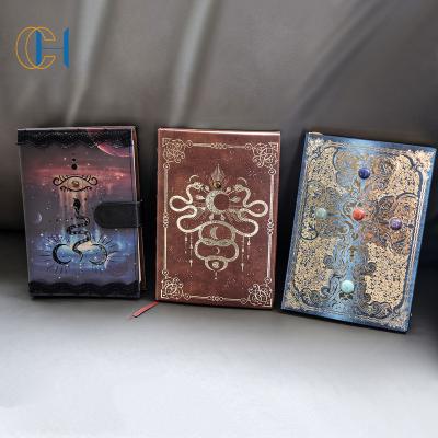 China New model made on Crystal Inlaid Luxury Print Order Thermal Magic Snake Journal Manifestation of occultism designer for sale