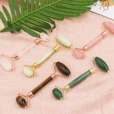 China Face Peel Face Wrinkle Remove Jade Massage Crystal Facial Roller and Guasha for sale