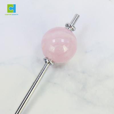 China Wholesale Daily Drinking Crystal Straw Healing Gemstone Crystal Infused Artisan Glass Straw for sale