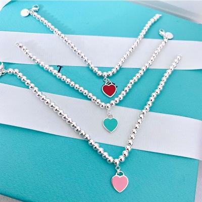 China Romantic High-End Quality New T-Shaped Heart Bracelet Fashion Logo T Brand Series Love Symbol Men And Women Couple Jewelry Romantic Gift for sale