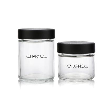 China 1oz 2oz 3oz 4oz Glass Bottle Child Proof Eco-Friendly Empty Clear Cosmetic Packaging for sale