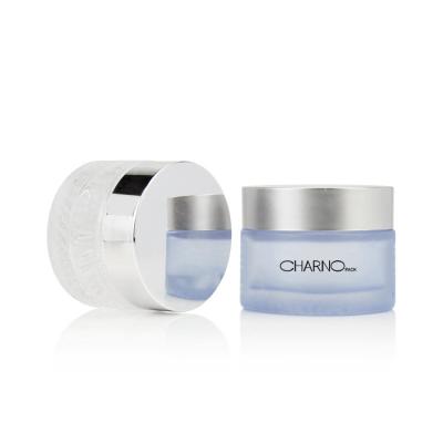 China Cosmetic environmental thickness 20g 30g 50ml empty glass jar packaging for cream with metal lid for sale