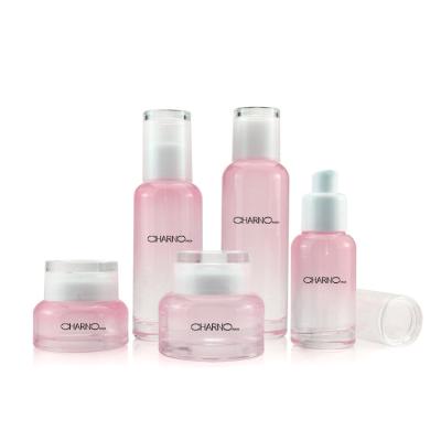 China Manufacturer Empty 50g 40ml 100ml 120ml Serum Pump Cosmetic Glass Cosmetics Packaging Containers for sale