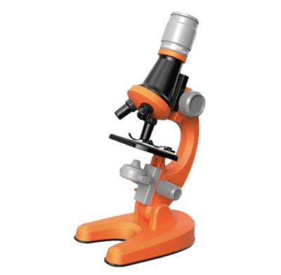 China Coarse / Fine Adjustment Toy Microscope Orange Microscope EDU Toys for sale