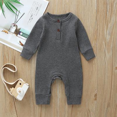 China Wholesale Breathable Knitted Rib Elastic Cotton Sleeping Pajama Set Baby for sale