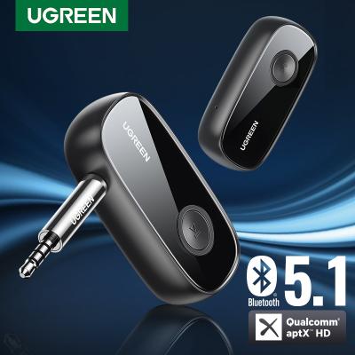 China No aptX HD 3.5mm Jack Audio Wireless Adapter AUX. UGREEN Bluetooth Receiver 5.1 For Car PC Headphones MIC 3.5 Bluetooth 5.1 Receiver for sale