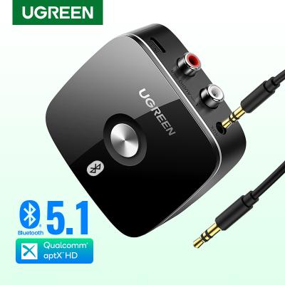 China UGREEN Bluetooth RCA Receiver 5.1 None aptX HD 3.5mm Jack Aux Wireless Adapter Music For TV Car 2RCA Bluetooth 5.0 Audio Receiver for sale