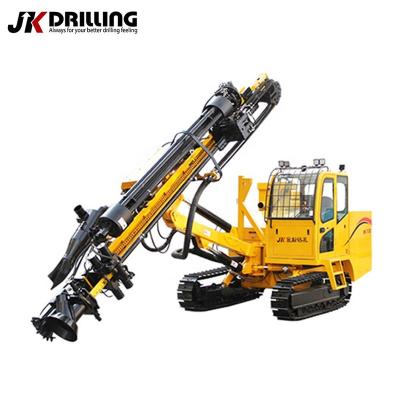 China Construction worksÂ   JK Drilling JK730 Hydraulic Crawler Mounted Down The Hole Carousel Auto Cabin Pipe Blasting Mining Drilling Rig for sale