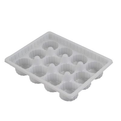 China Recyclable Square Bakery Packaging Custom Disposable Cosmetic Independent Plastic Container Tray Blister Packaging Inner for sale