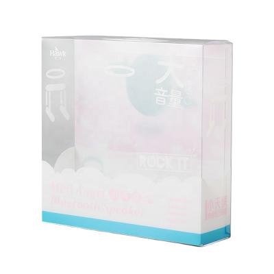 China Recyclable Custom Cosmetic Makeup Brush Packaging Folding Transparent Clear PVC PET Plastic Box for sale