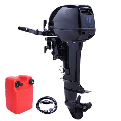 China water cooling system 2 stroke 18hp outboard engine 24L for sale