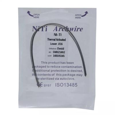 China Dentist/Orthodontic Dental Product Health Material Thermal Active Niti Archwires Orthodontic Arch Wire for sale