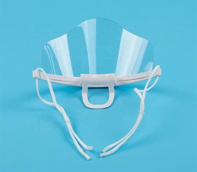 China Restuarant F&B dept Restaurant Anti-Fog Transparent Mouth Cover Clear Plastic Hygiene face Mask for sale