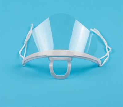 China Restuarant F&B dept Anti spittle clear mask transparent plastic mask for food service catering staff for sale