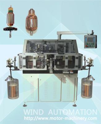 China Skewed Armature Rotor Winder Double Flyer Lap Winding Machine For Straight Slot Skew Slot for sale