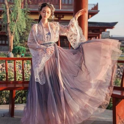 China Ancient Han Dynasty party clothing/dailay chinese traditional costumes /streetwear 2021 new embroidered chinese hanfu dress dresses for women clothing for sale