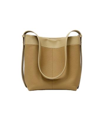 China New Women's Bucket Women's Shoulder Bag Designer Casual Large Capacity Fashion Cowhide Handbag Women's Tote Bag Water Resistant for sale