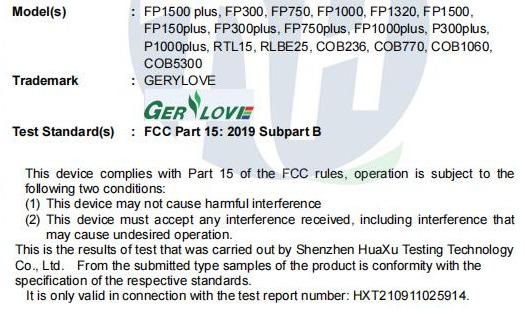 FCC - Shenzhen Hanhua Opto Co., Ltd.