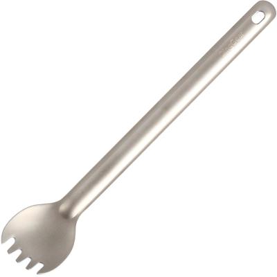 China Long Handle Camping Titanium Spork Spork Portable Outdoor Ultralight Utensil S0124 for sale