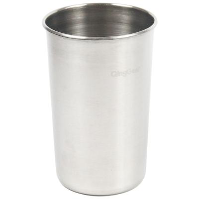 China 300ML Kids Adults Indoor And Outdoor Metal Cups Drinking Water Tumbler 304 Stainless Steel Stackable Shatterproof Mug S0137 for sale