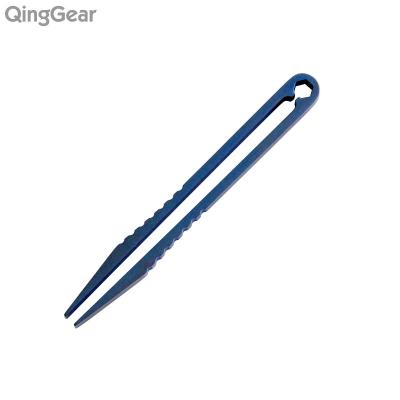 China Alloy TC4 Outdoor Camping Ultralight Pocket Kit Clamping Device Titanium Titanium Tweezers Kit EDC Tool for sale