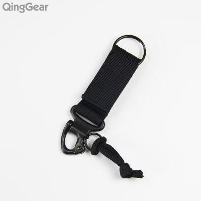 China Camping Nylon Carabineer Backpack Molle Hanger Strap Travel Backpack Kit Gear Clasp 12CMX2.5CM for sale